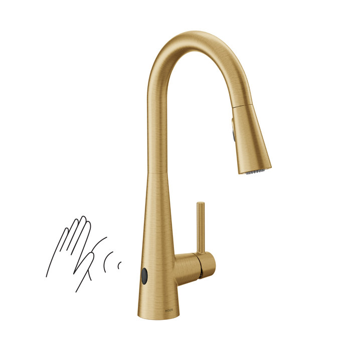 Moen Sleek MotionSense Wave Single Handle Pulldown Kitchen Faucet with
